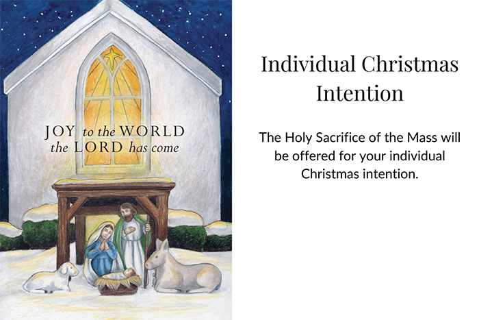 Individual Christmas Intention