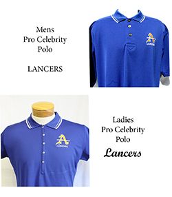 Mens & Ladies Pro Celebrity Blue Polo