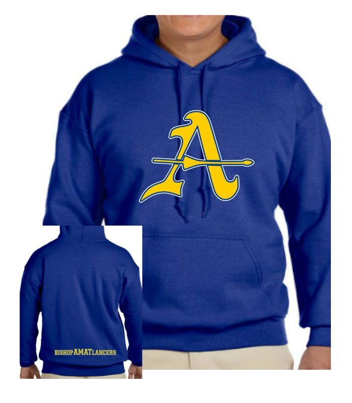 Blue Hooded Sweatshirt
