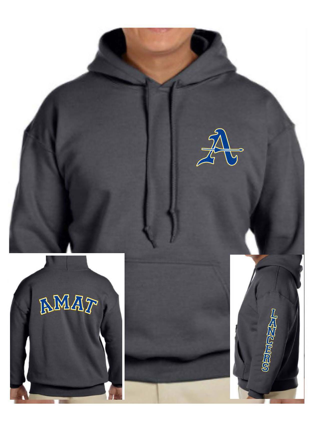Charcoal Hooded Sweatshirt